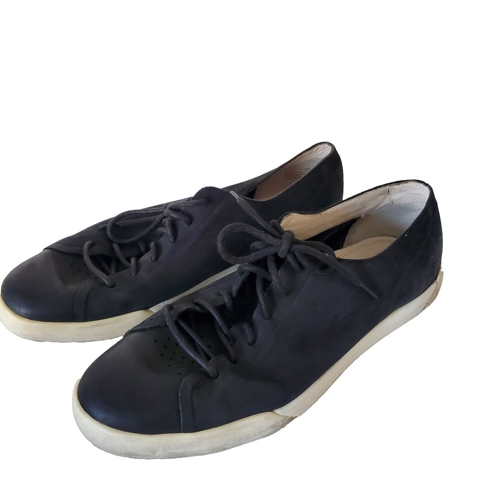 Cole Haan Nike Air Mens Black Leather Low Top Sneakers C11406 Size 11.5 M